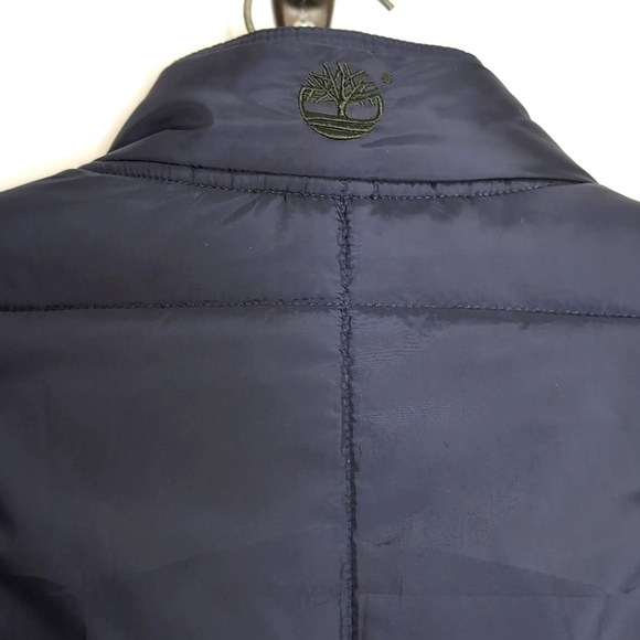 Timberland Navy Blue Warm Winter Puffer Jacket.  Size Medium - Picture 8 of 15